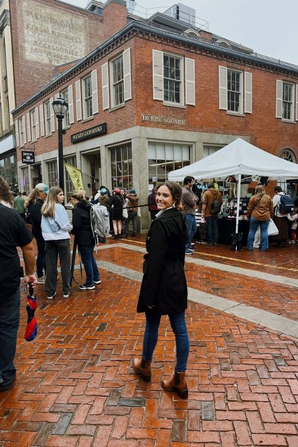 Walking past Wicked Good Book Store