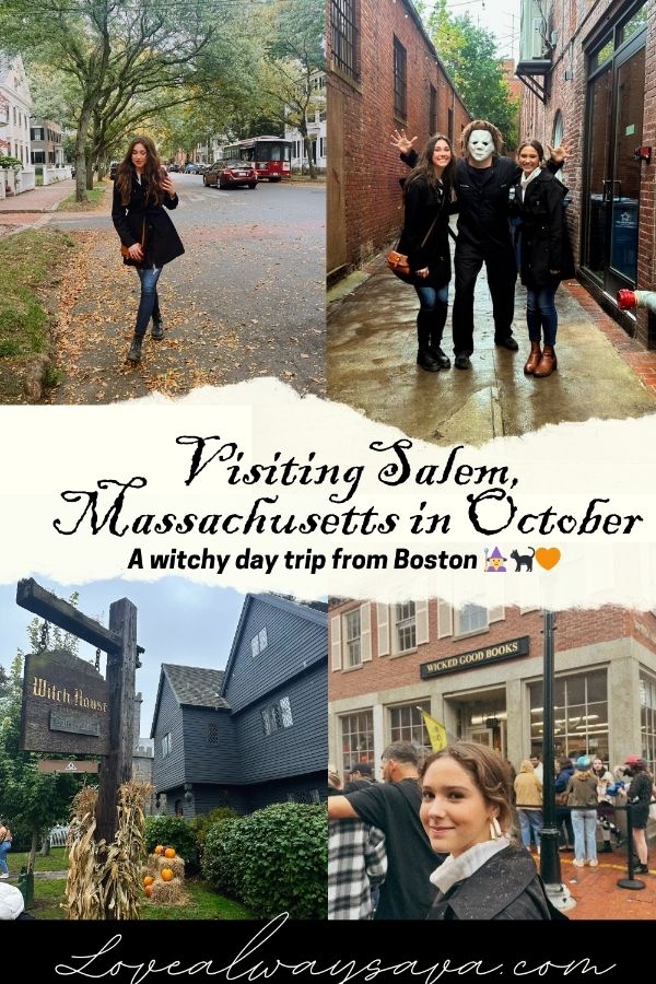 Things to do in Salem Massachusetts in October Pinterest Pin