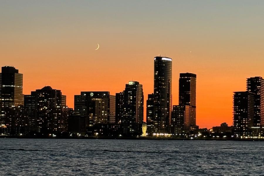 New York City Skyline at sunset