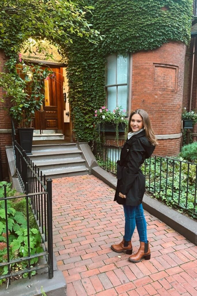camille at the copley house in Boston