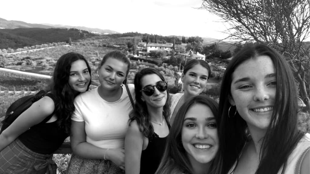 group selfie in Tuscany Italy