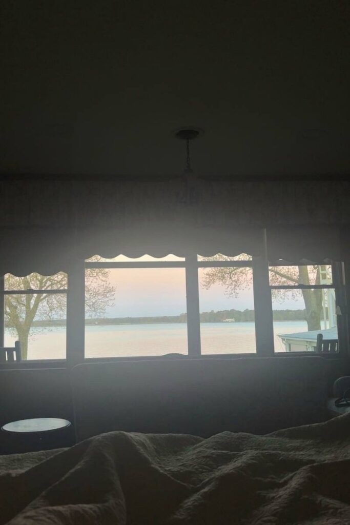 Sunrise at Sandaway Suites and Beach from our bed
