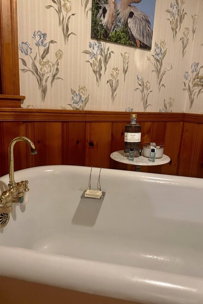 Clawfoot tub and Bay Dreams luxury bath package